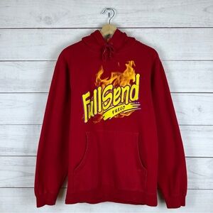 Full Send Fuego YouTube Pullover Hoodie Medium